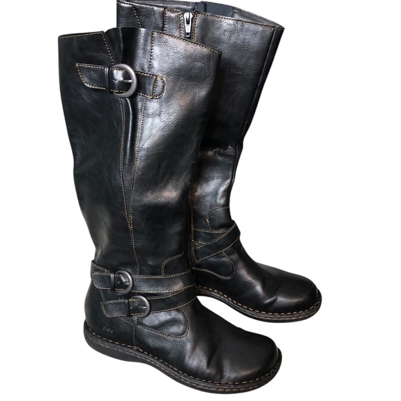 b.o.c. Born Concept Addyson Boot Women 8M Criss Cross Buckle Strap Moto Casual - Picture 1 of 11